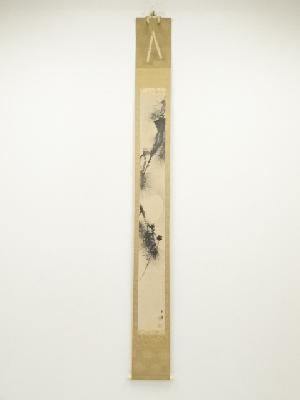 今尾景祥筆　松月図　肉筆紙本掛軸（共箱・二重箱）□z